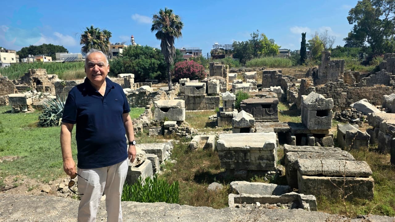 Culture Minister Ghassan Salamé’s tour in the city of Tyre (Ahmad Mantash).